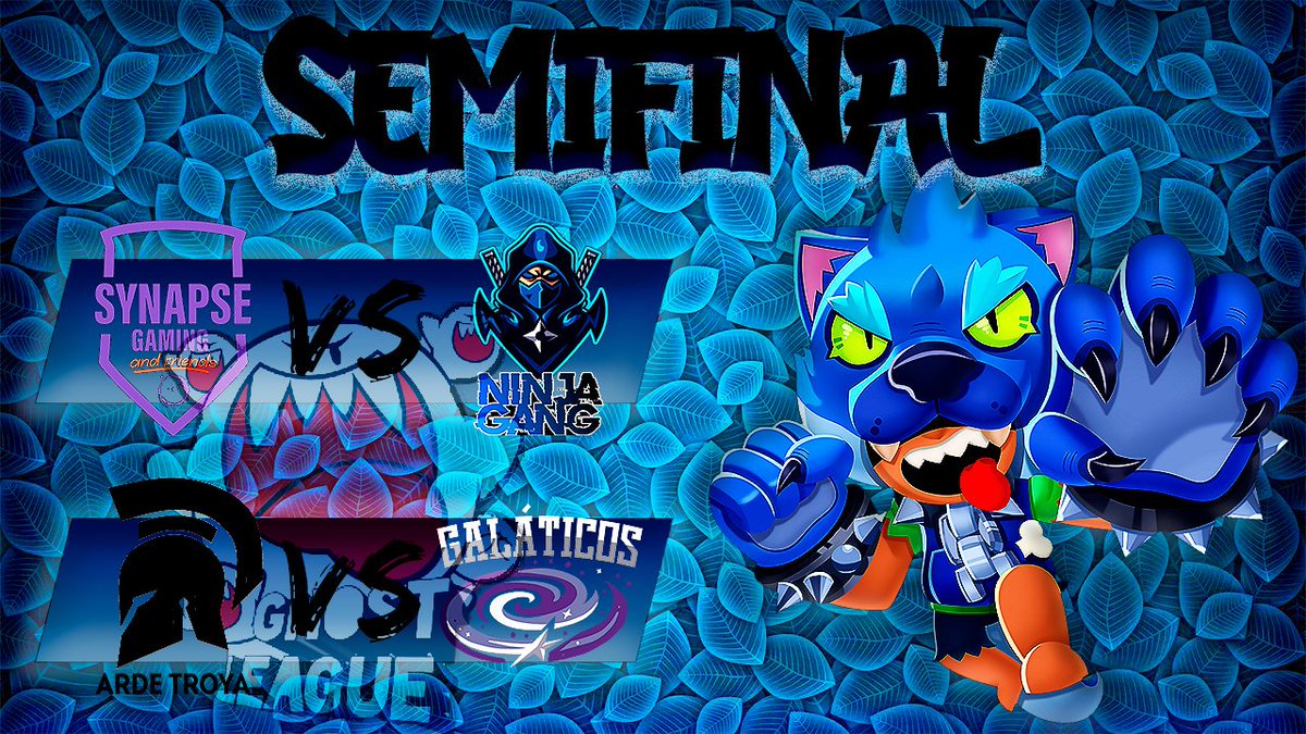 #GhostLeague | #BrawlStars

¡Comienzan la Semifinal!🙆🏾‍♂️🔥

Seguimos con la liga con estos encuentros muy calientes 😱

Los 4 mejores equipos siguen en pelea💪

Estos equipos estarán luchando para llegar a ser el ganador🏆
Suerte a todos!!! 🖤