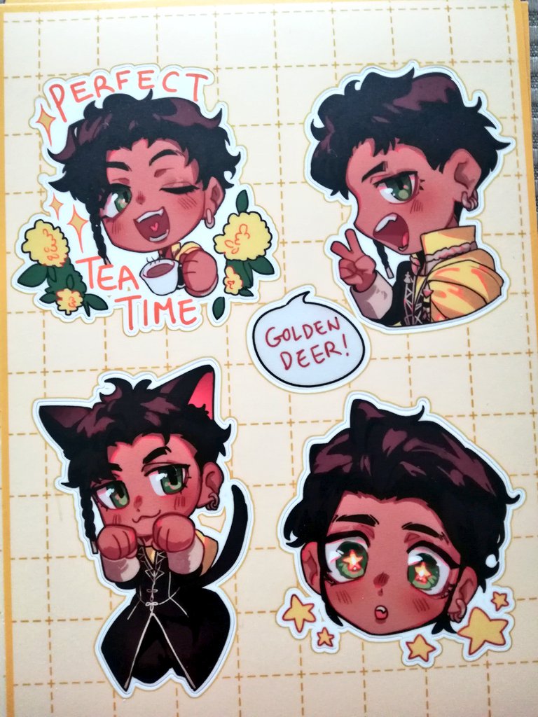 My stickers came in! I ordered from stickerbunnies and the quality is so beautiful. I'll have them shipped out before the end of this month if there are no delays, thanks for all your patience ? 