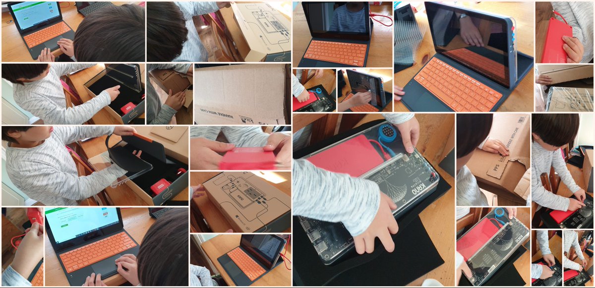 TsuiAllen's tweet photo. So this happened today. Thank you @TeamKano for the #KanoPC running @Windows #Windows10s built by my 8 year old son from fresh out of the box to booted up and connected to online learning in just over 50 minutes. https://t.co/f8TEV756lM