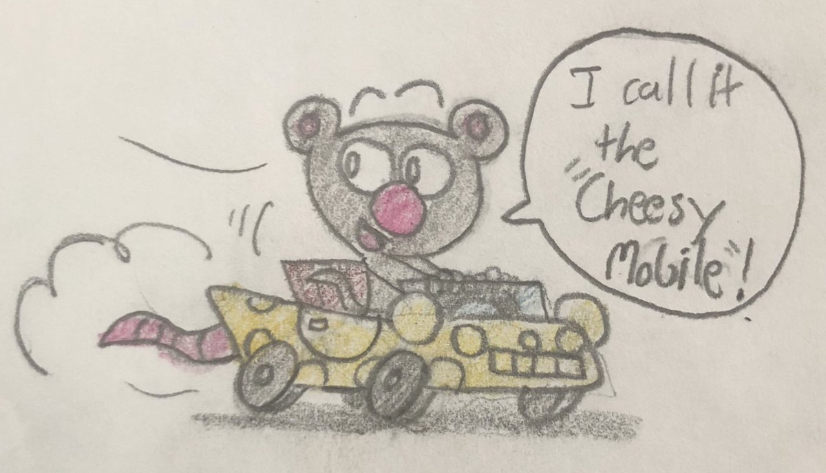 JJSponge120's tweet photo. OC July Day 11 - Driving a Car
Rudy’s cheese obsession has hit the road! OC July was made by @nemolee_exe.
#OCJuly #OCJuly2020 #DrivingaCar #Mouse #Cheese #Cat https://t.co/ORR8ic1g2k