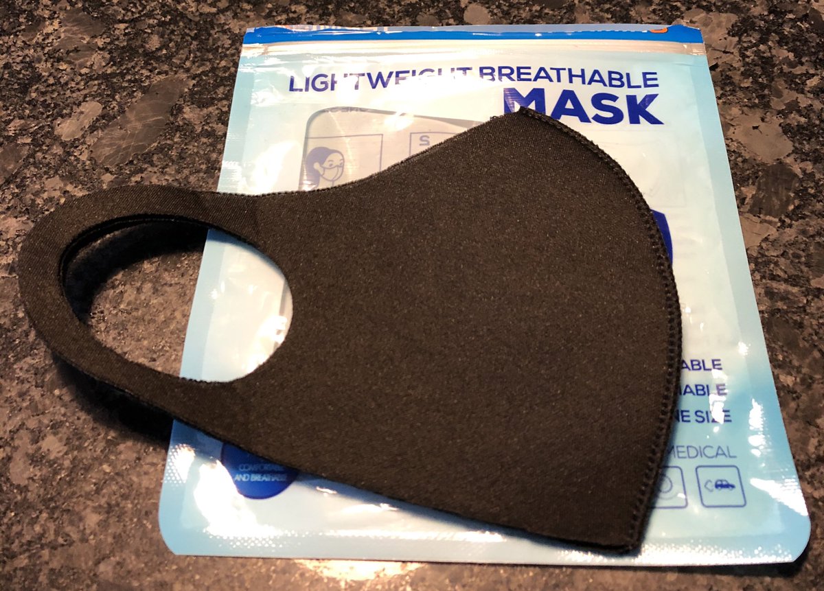 2. I quite like this one, if you can get beyond the fact that it smells of wetsuits and gets a bit warm on a hot day. I bought it in WH Smith, it’s washable at 60 degrees and doesn’t seem to steam glasses up too much, possibly because it stands away from your face a bit. 3/