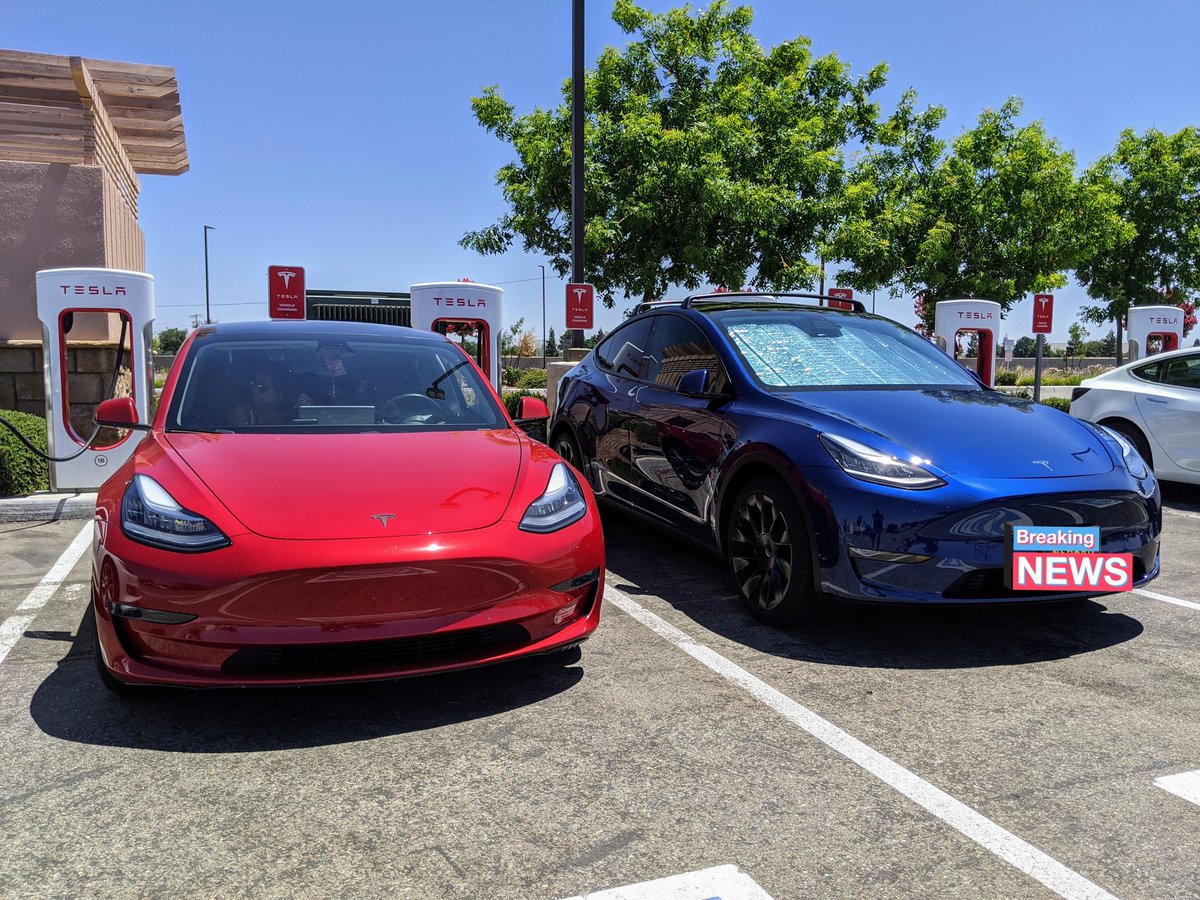 wizard2416's tweet photo. Model 3 and big brother Model Y at #FresnoSC @milycoco1
#TeslaModel3
#TeslaModelY
#Tesla
#TeslaRoadtrip
#Teslaweekend
#Roadtrip
#TSLA https://t.co/Kd60o4uQw9