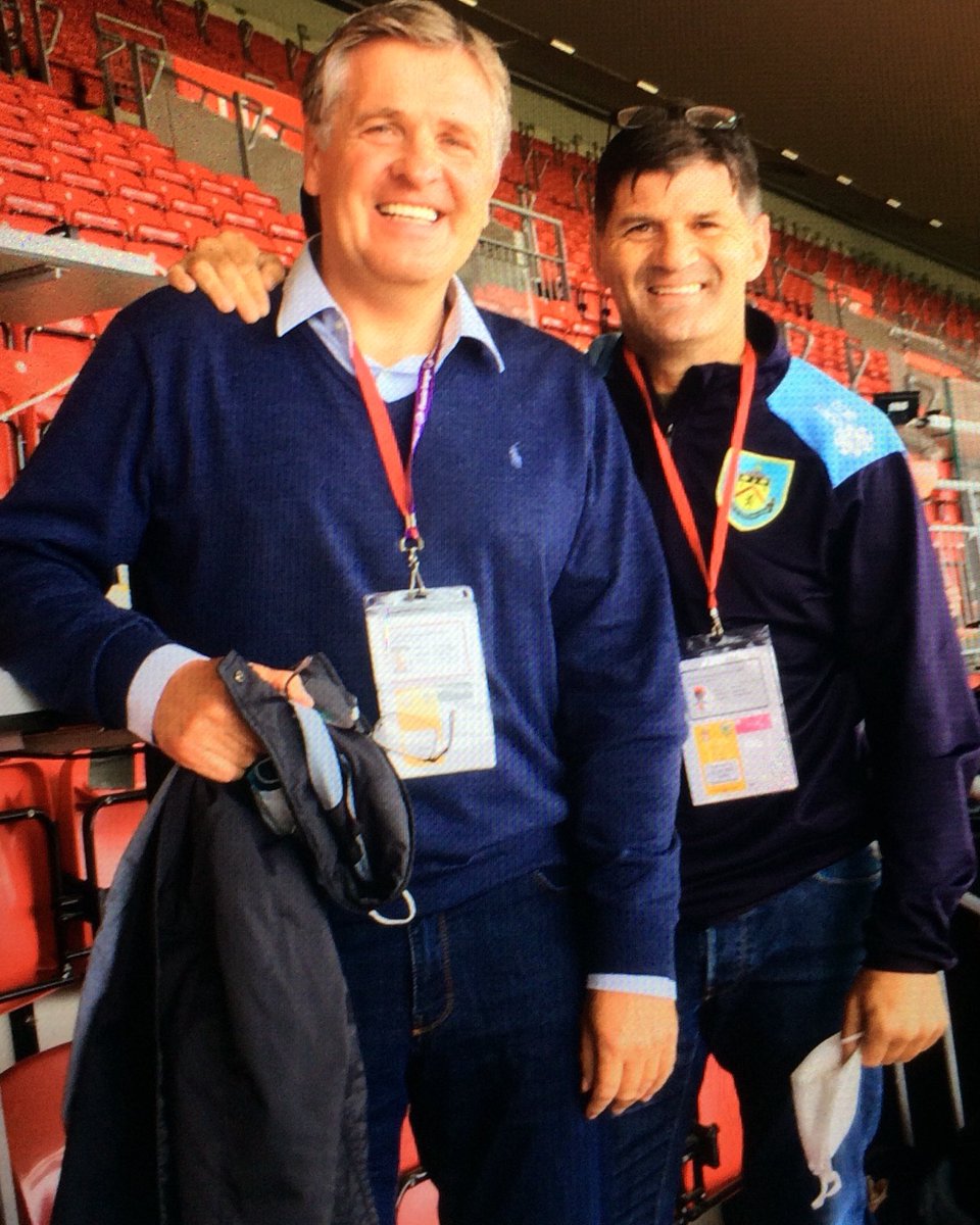 Great to meet up with my Former Barnsley Team mate JAN MOLBY at Anfield today ⚽️ 
As the Clarets took a fantastic point ⚽️