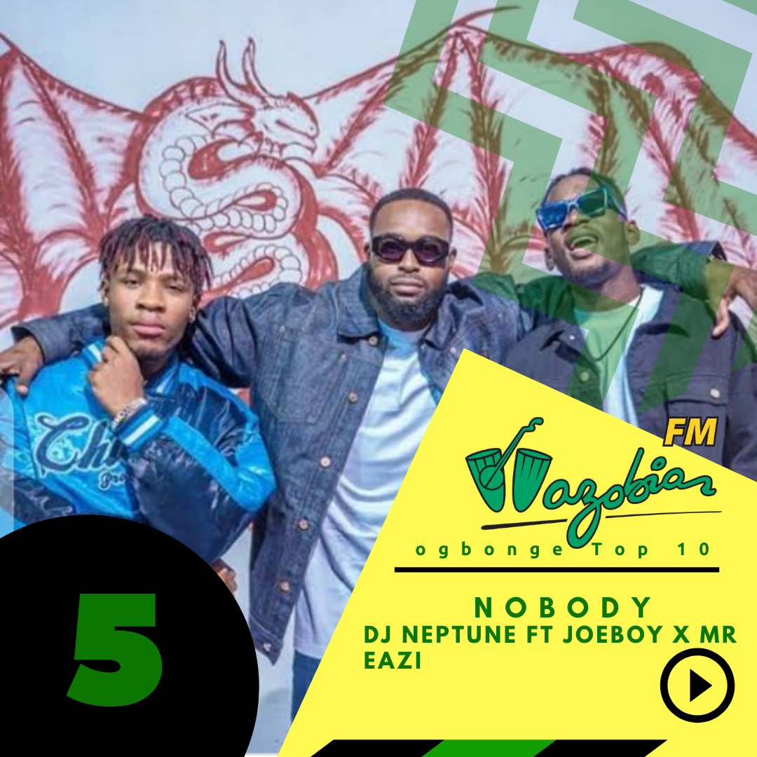 Wazobia_FM's tweet photo. Dis Nah #satideparipaSHOW with
@TUALEBABA1
#WAZOBIAFMTOPTEN #Num5 Nobody @deejayneptune ft @joeboyofficial X @mreazi
#satideparipaSHOW #SatideParipa https://t.co/s8dvDB6MBB