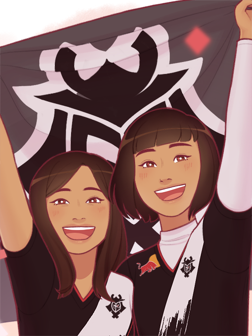 junmielle's tweet photo. commission for @shadowmisstep of her and @calpisu3 ❤️ https://t.co/mv7juU3tcn