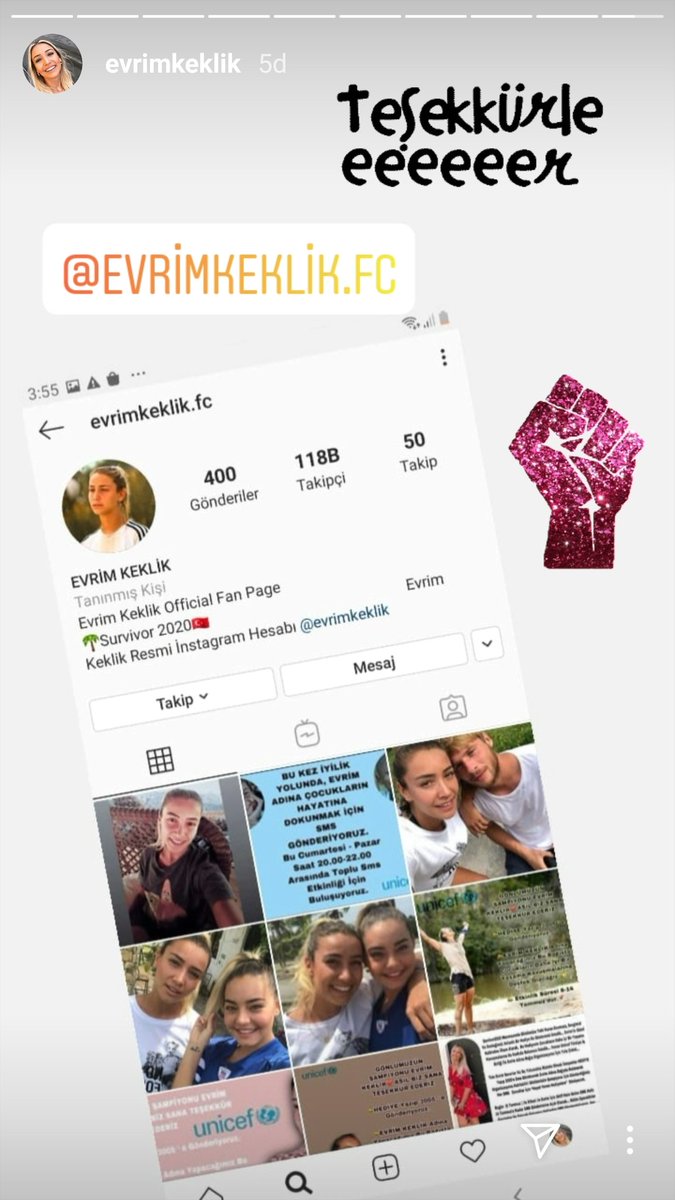 118 binlik official fan hesabi olmayanda ben survivor yarışmacısıyım demesin yani aksjajsjsjs