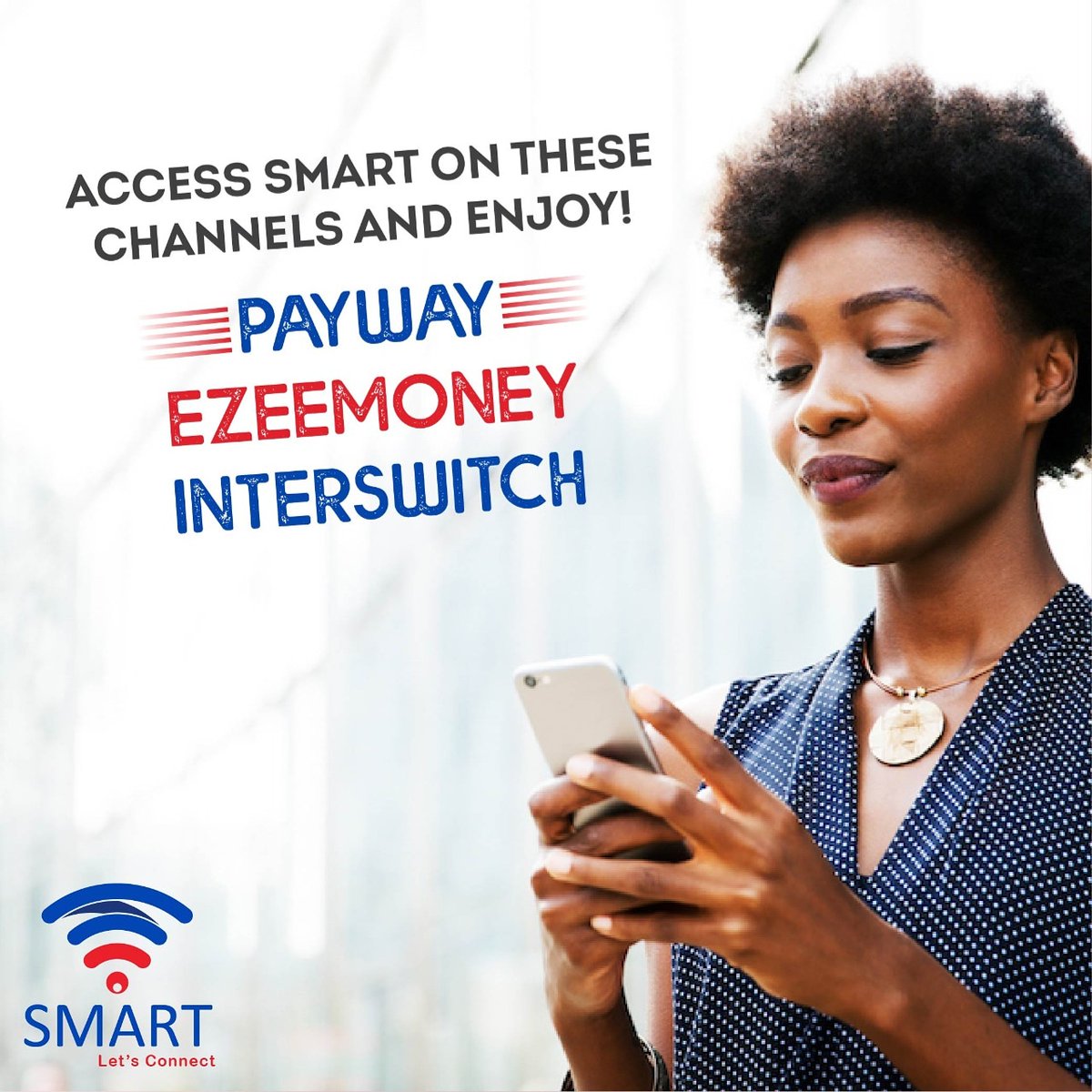 uganda_smart's tweet photo. Now you can enjoy SMART's airtime on any of these channels 👇⠀
▪ PAYWAY⠀
▪EZEEMONEY⠀
▪INTERSWITCH⠀
So, head to the nearest channel and get your dose of SMART Airtime! 👊🎊⠀
.⠀
.⠀

#SMART #LetsConnect #Kampala #Uganda https://t.co/3pzqDtGhtu