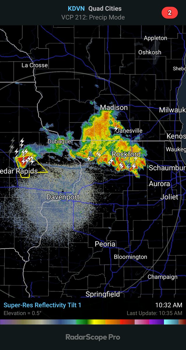 The evolution of storms, likely becoming surface based, including a supercell over eastern Iowa and a multicellular cluster over northern Illinois, and their attendant outflow boundary are key in the storm threat later today across central Illinois. There are several scenarios