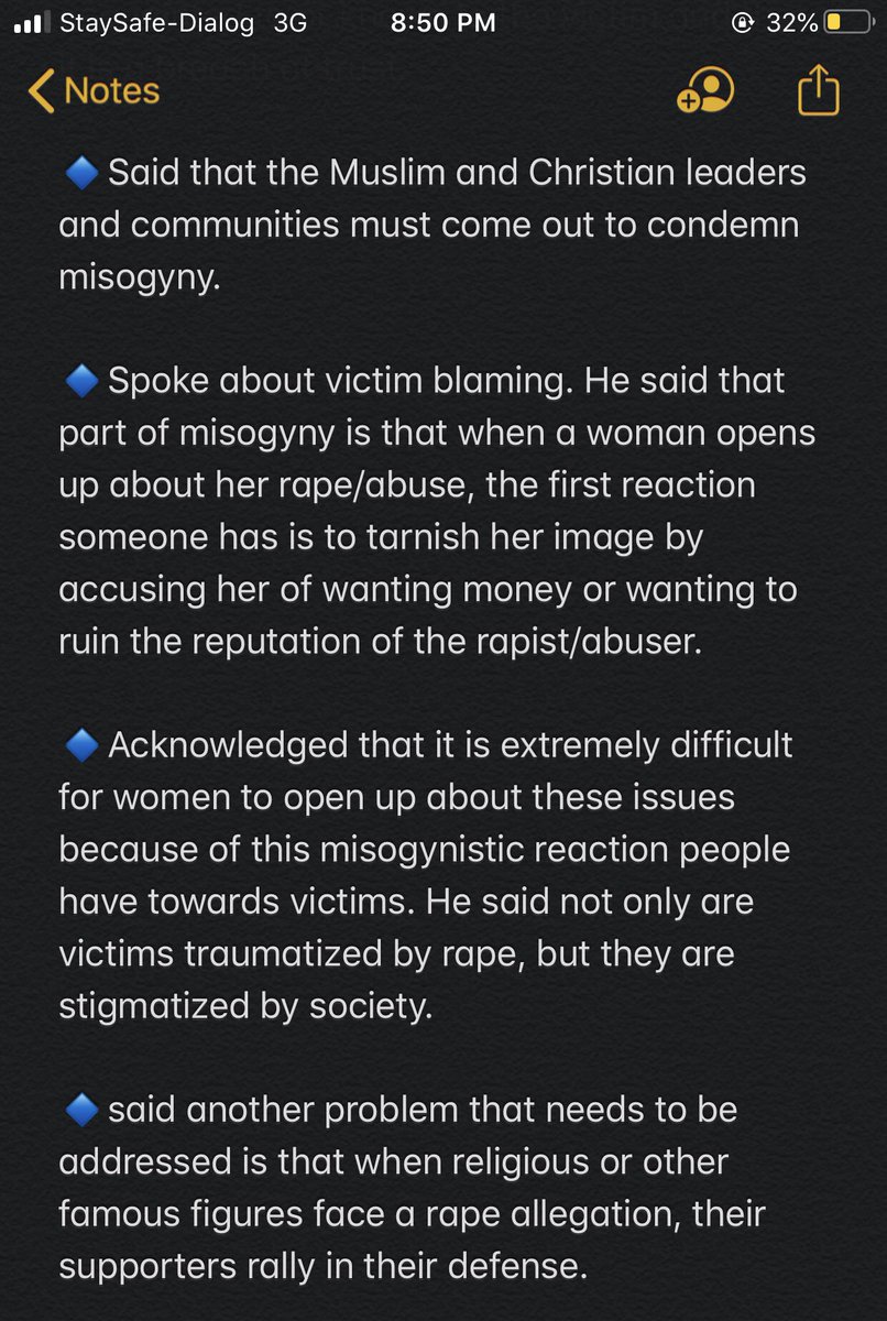 Notes from Ustadh Abubakr MuhammadTopic: Misogyny and its relation to rape