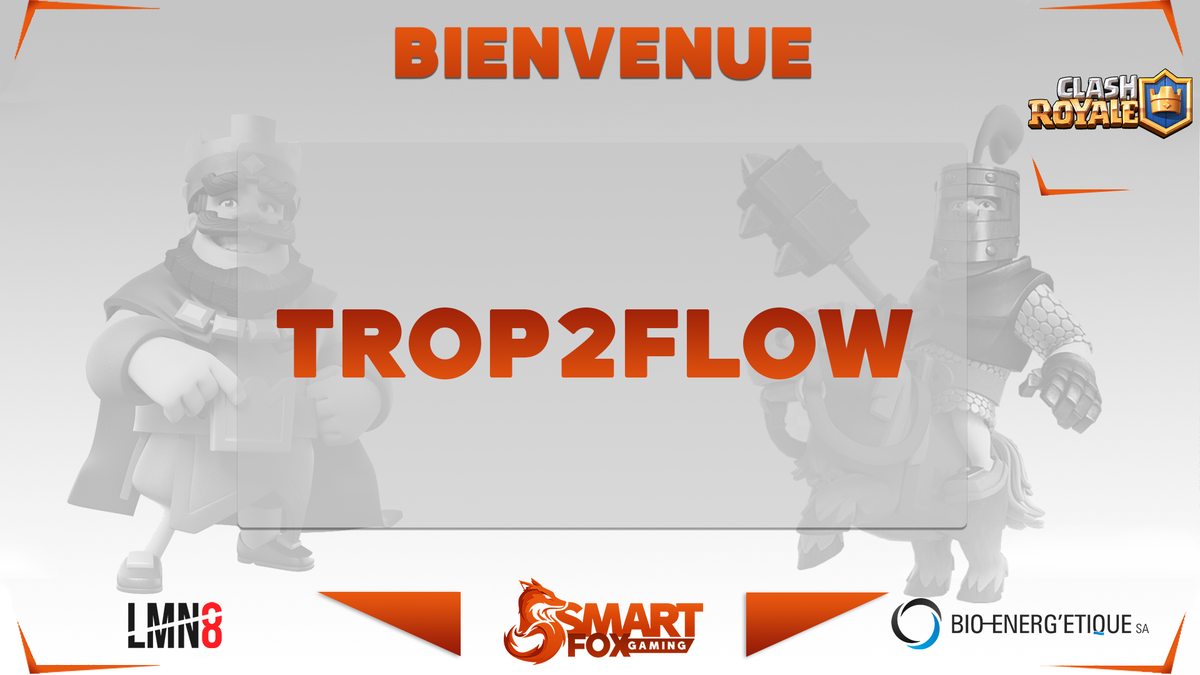 SmartFoxGaming's tweet photo. 📢Clash Royale
Nous nous lançons sur #ClashRoyale et c'est notre nouveau joueur #Trop2Flow🇨🇭 qui nous représentera.
Bienvenue ! 🦊
#SFGWIN https://t.co/XKJ2f9TW0t