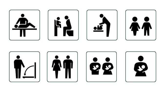 ユニーク中学 美術 テスト ピクトグラム