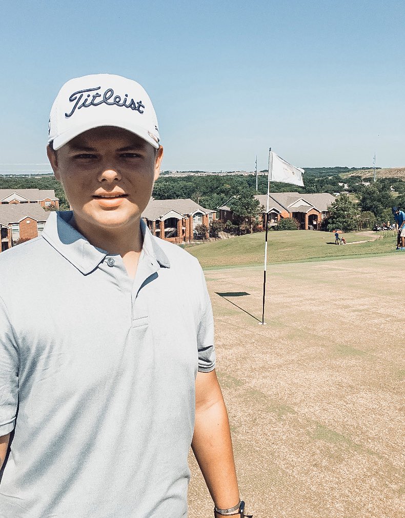 KaciSpampinato's tweet photo. Another 2nd place medal for this guy at his tournament this morning! #jacketgolf #rhsgolf #ntxpga #golflife #titleist #parforthecourse https://t.co/96i9SaEPB3