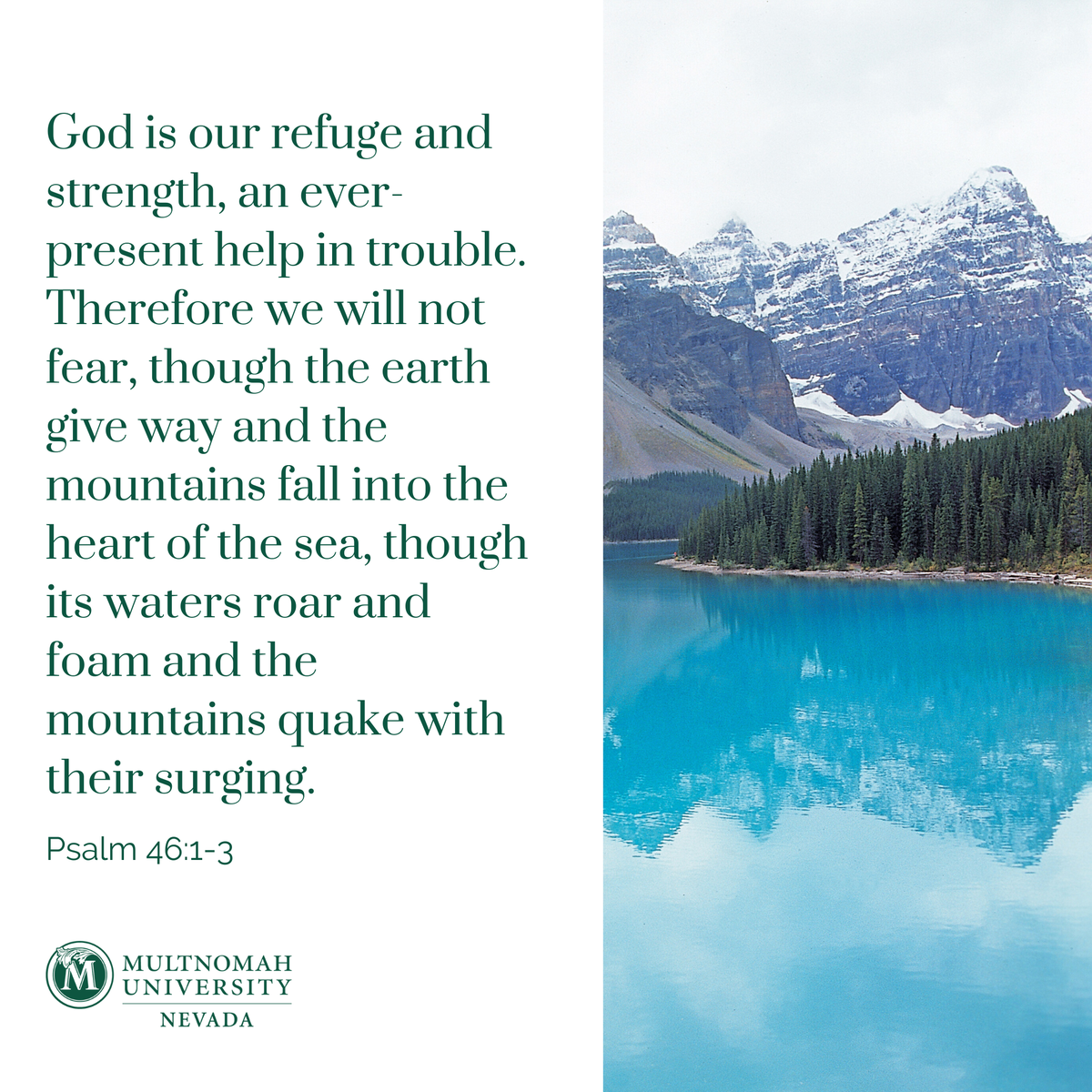multnomahnevada's tweet photo. “There is a river whose streams make glad the city of God, the holy place where the Most High dwells. God is within her, she will not fall; God will help her at break of day.” -Psalm 46:4-5

#MultnomahNevada #renotahoe #renonevada #lasvegas #lasvegasnevada #nevada #verseoftheday https://t.co/s1qApUq4IS