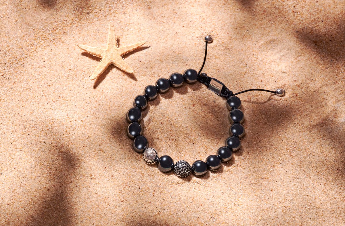 Atolyestone's tweet photo. Build your summer look. Elevate jeans and a t-shirt with a Hematite Beaded Bracelet #atolyestone https://t.co/Y8uAP16RYT