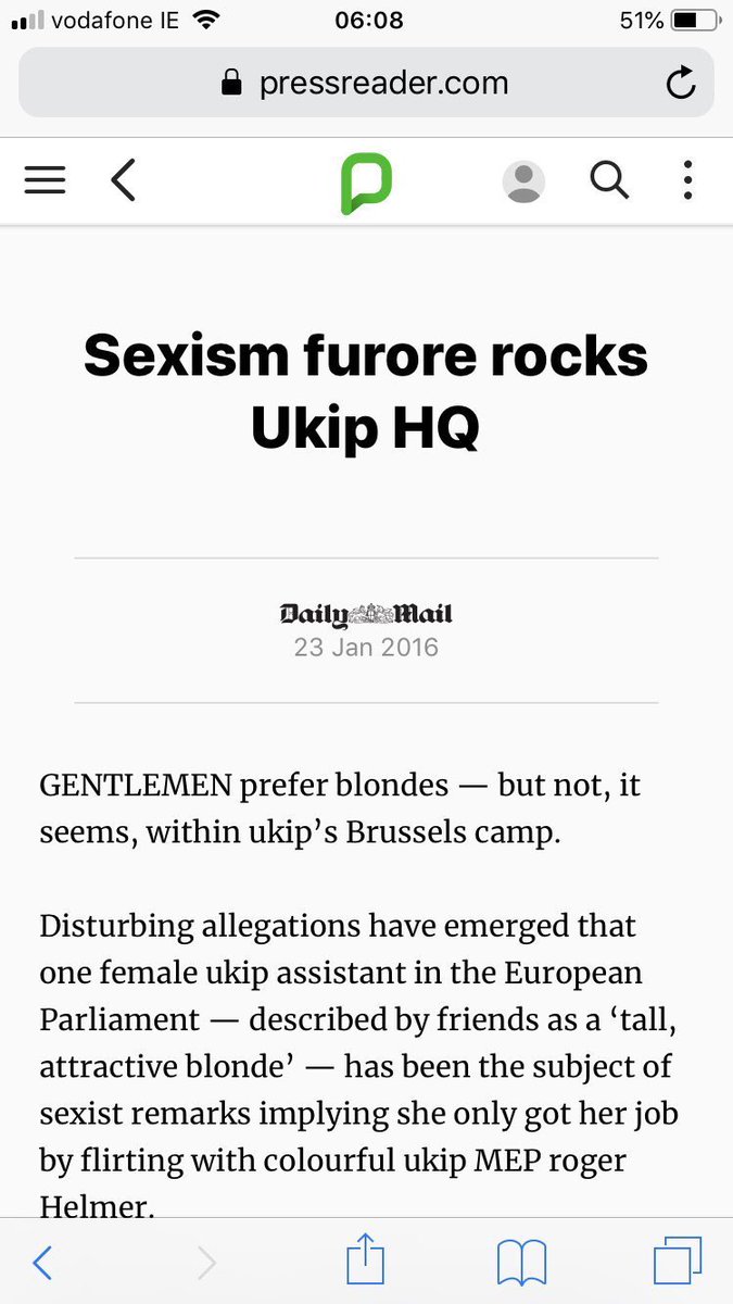 Here is a report on his allegedly making money from Brexit as well as some strange reports regarding alleged sexism