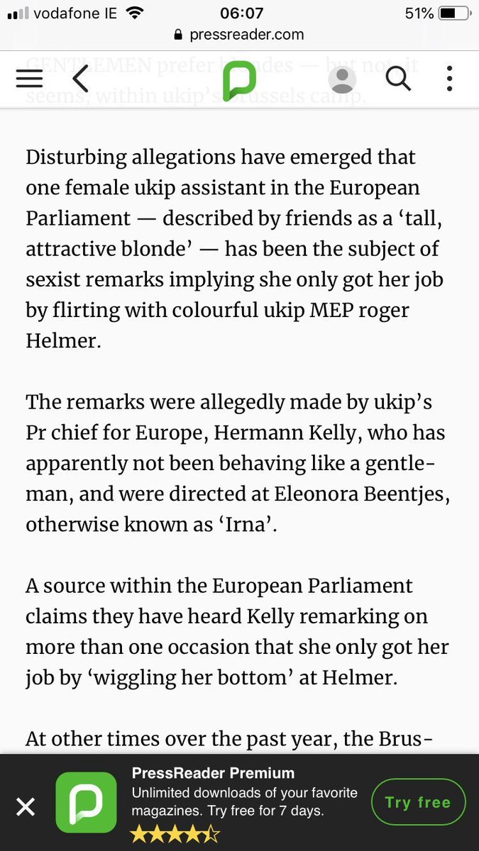 Here’s more reporting on his views of women. And interestingly  @hopenothate have been talking to him. He gave a very unprofessional response.