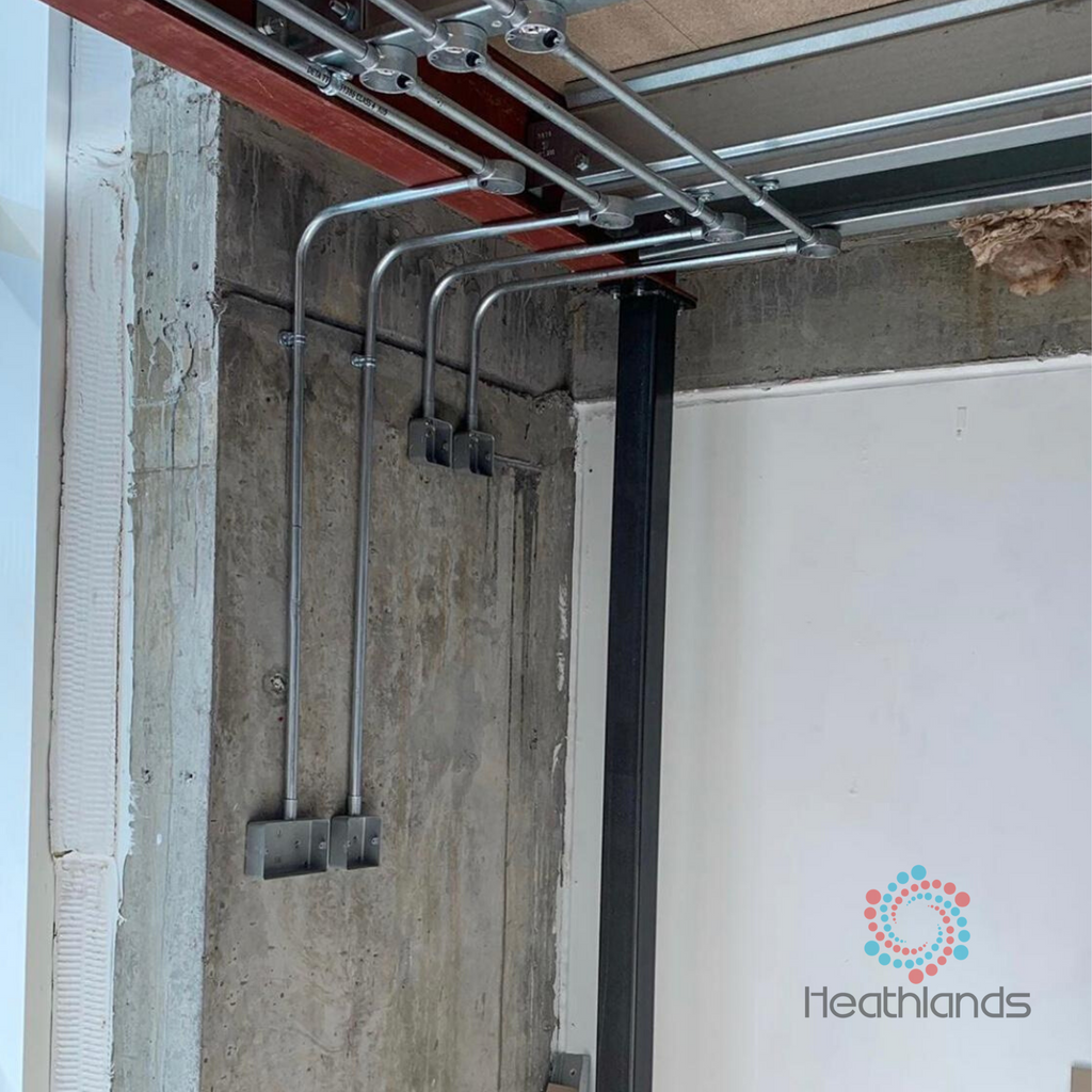 HeathlandsHeat2's tweet photo. Here is a Steel Conduit prep. This was installed ready for a cable installation for an office fit-out in Barnes! https://t.co/joG4V1DonA