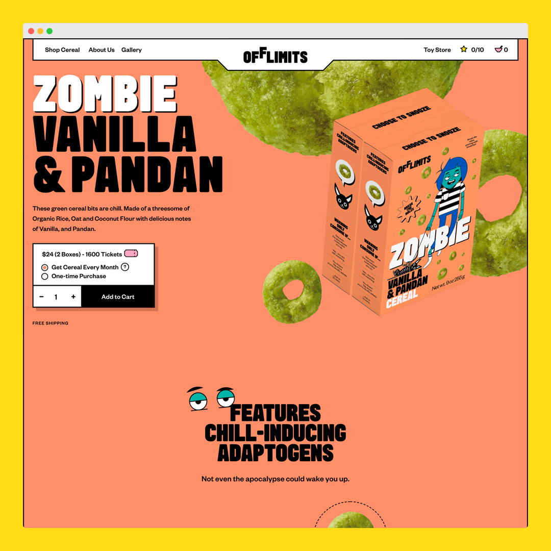 ecommlove's tweet photo. Feast your eyes on some 🔥 #ecommerce design inspiration from @eatofflimits 

We love the crunch sound when you add an item to cart 👌

🔗https://t.co/LgcFWjQK9F https://t.co/NgxOcHTshX
