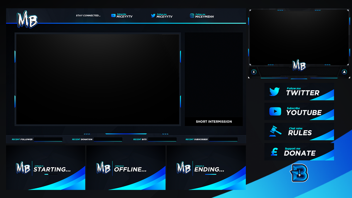 Stream package for @MiceyyTv 

Likes/RT's appreciated! 

Check out more work here: behance.net/BrandynG
