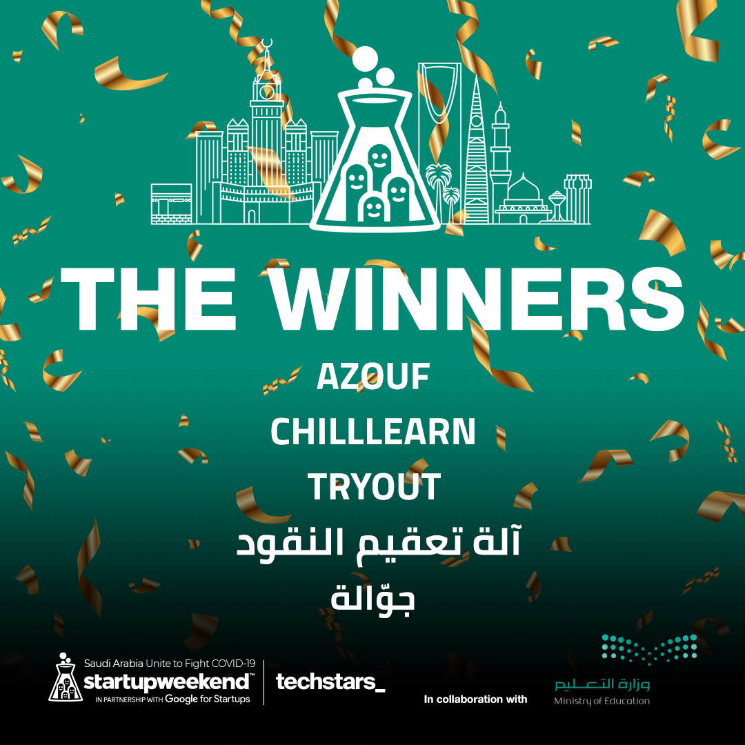swksa2020's tweet photo. 🏆 Meet the winners! Here’s how the event went and here are the Saudi ideas that have a chance to compete on the global stage. 🎉 @moe_gov_sa @techstars @StartupWeekend  @swksa2020 #SWKSA2020 https://t.co/beGDaj35is