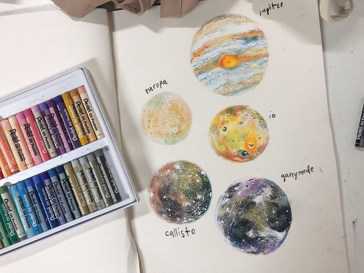 moonlit_sailor's tweet image. jupiter and his moons