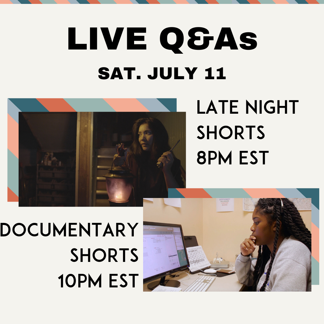 NeverthelessFF's tweet photo. More #Nevertheless2020 #filmmaker Q&amp;As TONIGHT! 🙌

🎬 8pm EST - Q&amp;A with filmmakers from our LATE NIGHT Shorts program!

🎬 10pm EST - Q&amp;A with filmmakers from our DOCUMENTARY Shorts program! https://t.co/cVU8frJAcj