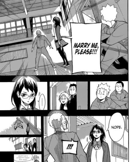 Tanakiyo isn't a ship that makes you want to throw up. We don't actually have content so why would it made you throw up lol. Furudate never told us when they happened but it was already hinted from the start.They got married.