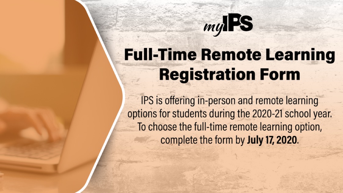 IPSSchools's tweet image. ICYMI: IPS will offer the option of full-time remote learning for our K-12 students during the 2020 Fall Semester. To participate in remote learning, the registration form must be completed by July 17. Follow the link below for more info and register.

👉 ow.ly/jcPD50Av9PA