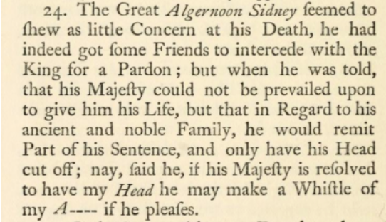 Crude language was sometimes censored in the 18th-century edition too. Needless to say, this joke was completely cut from the Victorian edition. The censored word, I believe, is 'arse' or 'arsehole'. /6