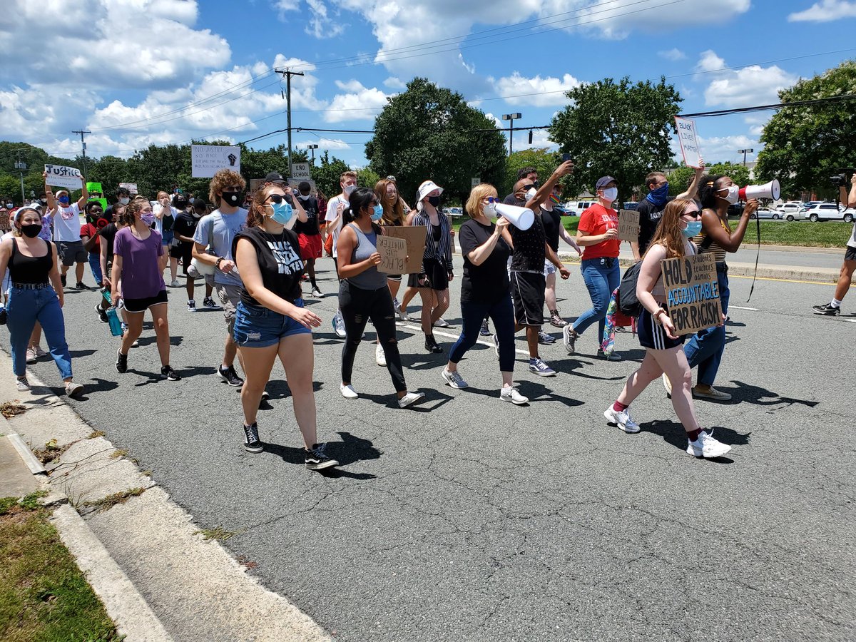 Currently heading down Pump Road.  #ShortPumpProtests