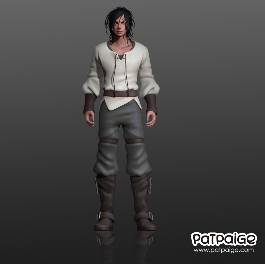 Faize is finished😍❤ I tried my best. I hope I can be better in the future💕#3dmodel #zbrush #originalcharacter