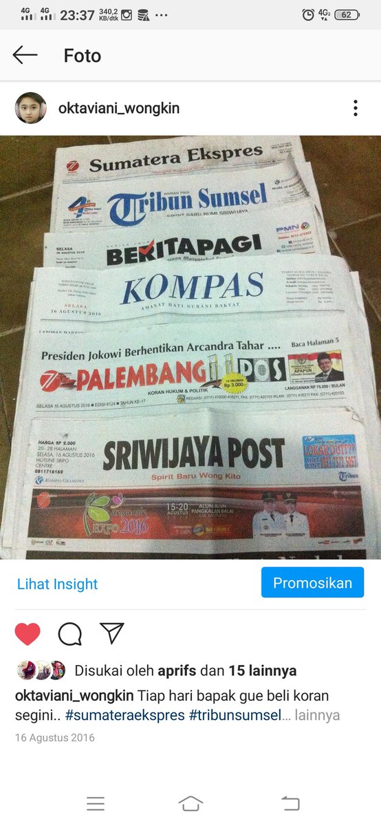 oktawongkin's tweet photo. SD langganan BOBO, SMP tabloid gaul, SMA majalah story, Kuliah Koran.
Tamat kuliah ? Beli Novel sendiri ๐ญ
Thx Papa yg tdk pernah nolak kalau ak minta dibeliin majalah apa aja.
Dari #JamanSD yg hobby membaca karya org, semoga bentar lagi giliran karya anakmu dibaca org, Pa โค https://t.co/q2P4OclhnS