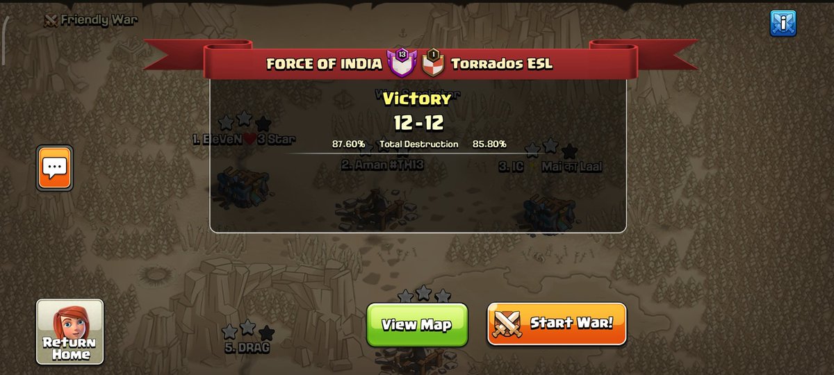 IndianClashers7's tweet photo. Both IC TEAM (IC & IT) now in round 64 in @ESLClashofClans world championship.. gg boys.. good day.. @ClashofClans @CoCEsports @ESL @ESL_India @Devourlick @skrishanvishnoi #ESL #eslclashofclans #cocwc #indianclashers https://t.co/sHkZl9r22X