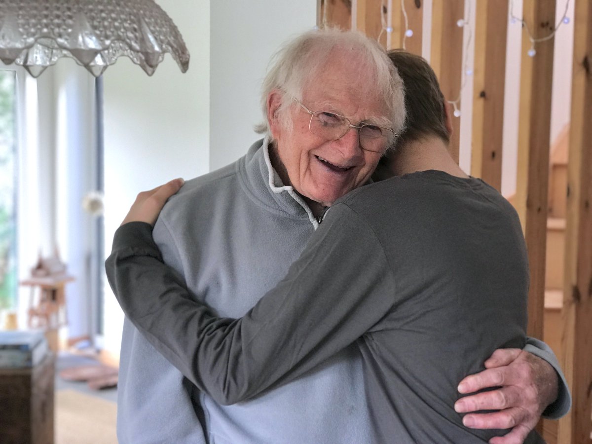NabbieY's tweet photo. A birthday hug to my grandson on his 18th birthday ❤️💕 https://t.co/fcf29jytMv