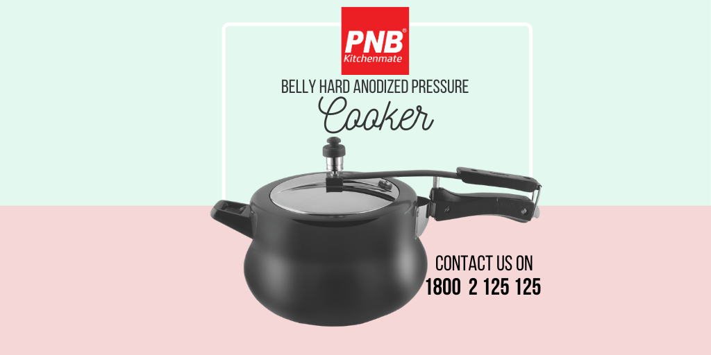 PNBKitchenmate's tweet photo. Why adjust with that boring and ugly looking cooker when you can cook your favorite dishes in style with PNB Kitchenmate's Belly Hard Anodized Pressure Cooker! 
To place your order please call 1800 2 125 125 now!
#HardAnodizedPressureCooker 
#PressureCooker #StylishPressureCooker https://t.co/dxuR1NDm2x