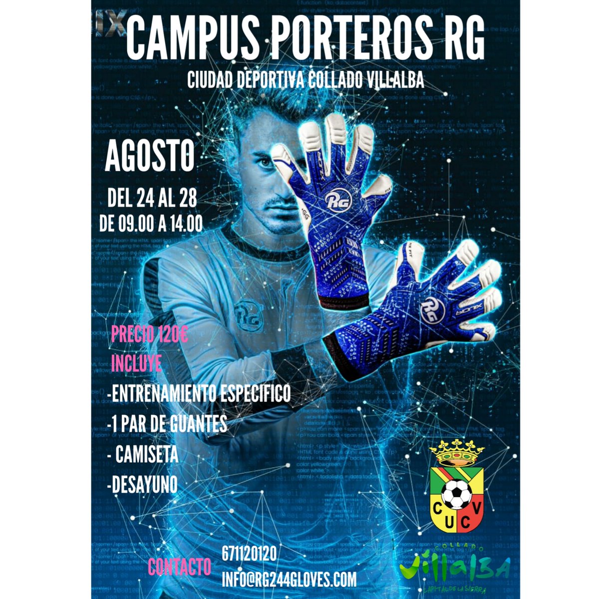 santimoreda's tweet photo. Campus de porteros RG en #villalba #madrid la última semana de agosto ,apúntate ya!

#porteros https://t.co/RkEfMNWS1O