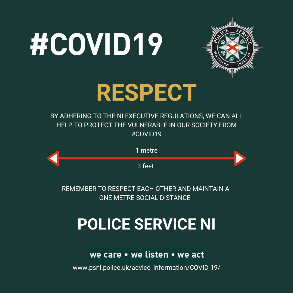 Police Service NI on Twitter "We all bear a personal responsibility to