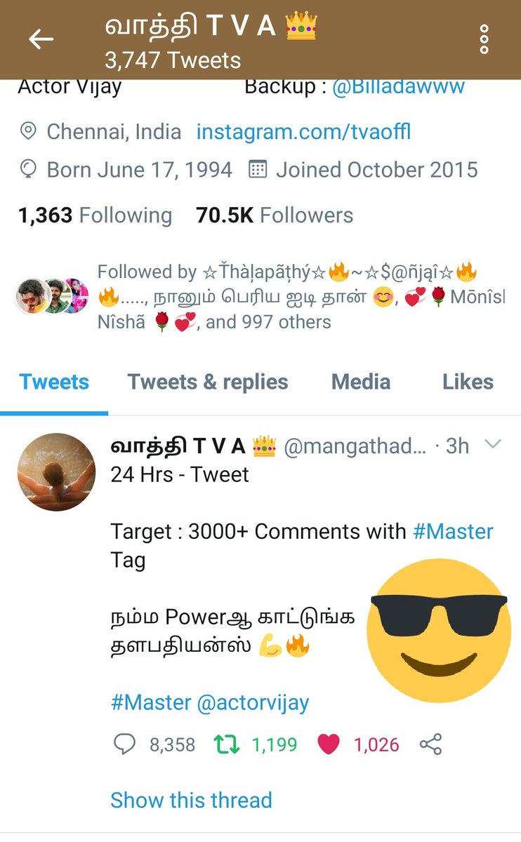 BaluRonaldo's tweet image. @Suriya_offl SooraraiPotttru second look Comments broken 😎😎💥💥😂😂.. Thalapathy fans..beast mode..🔥😍😍😎😎 @mangathadaww
#Master @actorvijay
