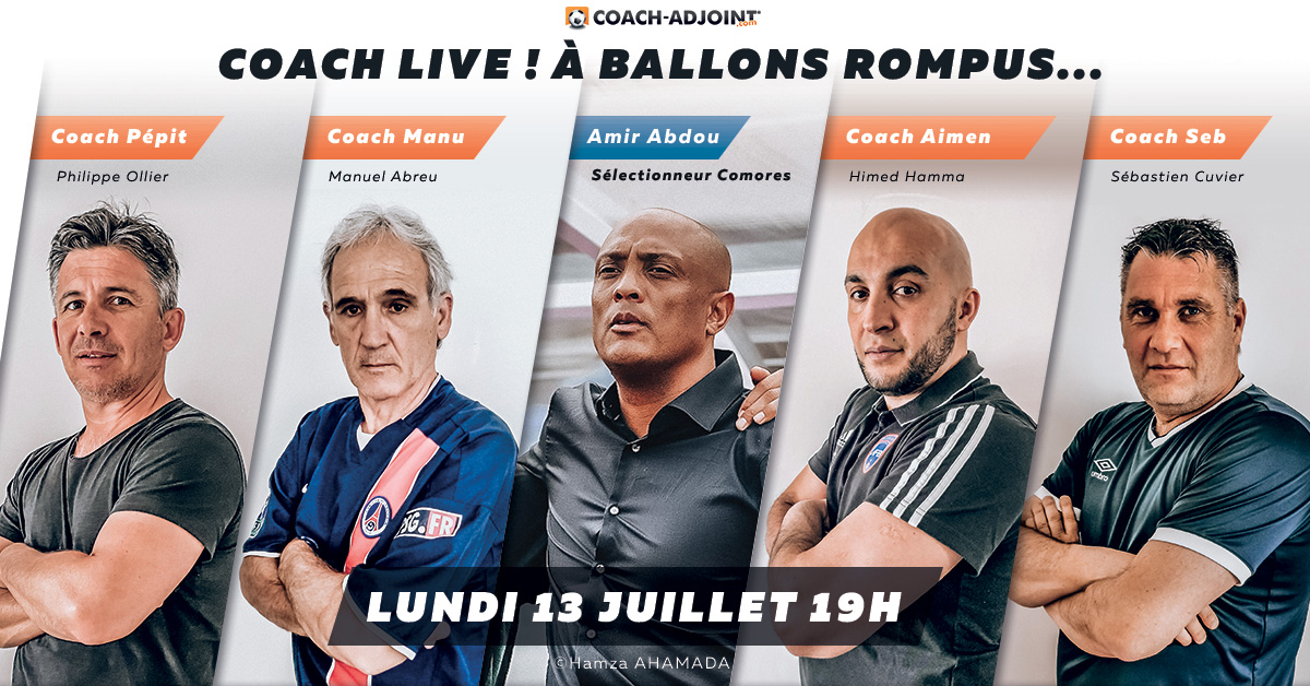 Coach_adjoint's tweet photo. Le Sélectionneur des Comores Amir Abdou sera l'invité de l'émission Coach Live ! Lundi 13 juillet à 19h en direct sur toutes les pages facebook Coach-Adjoint et Coach Live. https://t.co/9aLBKvlcf3