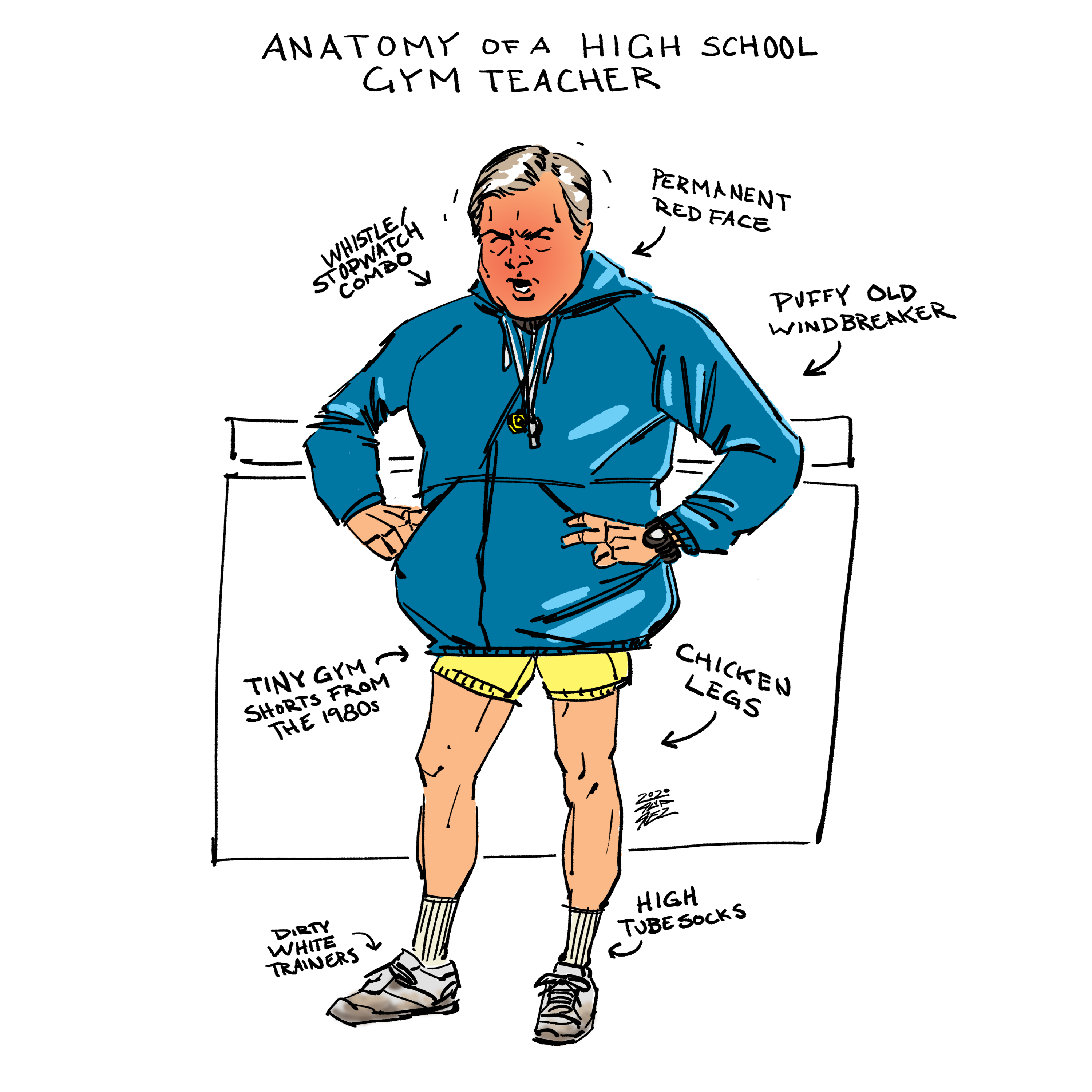 Old school gym teacher shorts best sale