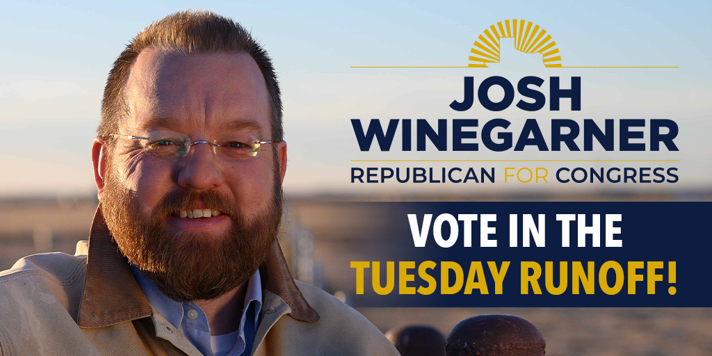WinegarnerTX's tweet photo. Election Day is this coming Tuesday! If you weren't able to make it to the polls for early voting, you can cast your ballot from 7am - 7pm. Find your voting locations here: https://t.co/DRBE2ytjyN https://t.co/KN4M6fztkS