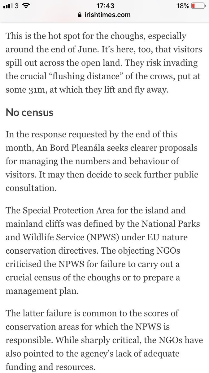 glendoherpark's tweet photo. @wildfullstop @NativeWoodTrust @npwsBioData @sdublincoco @noonan_malcolm So #NPWS collect no baseline data , dev of @TourismIreland #stateaid projects that impact on #Natura2000 sites go unimpeded & #CJEU referrals iro @npwsBioData fails 2 enf #EUHabitatsDirective & no mgt plans
Let’s join the dots
#Merlin ....#Hellfire
#Choughs .... #CrowHead https://t.co/I3hrALRTya