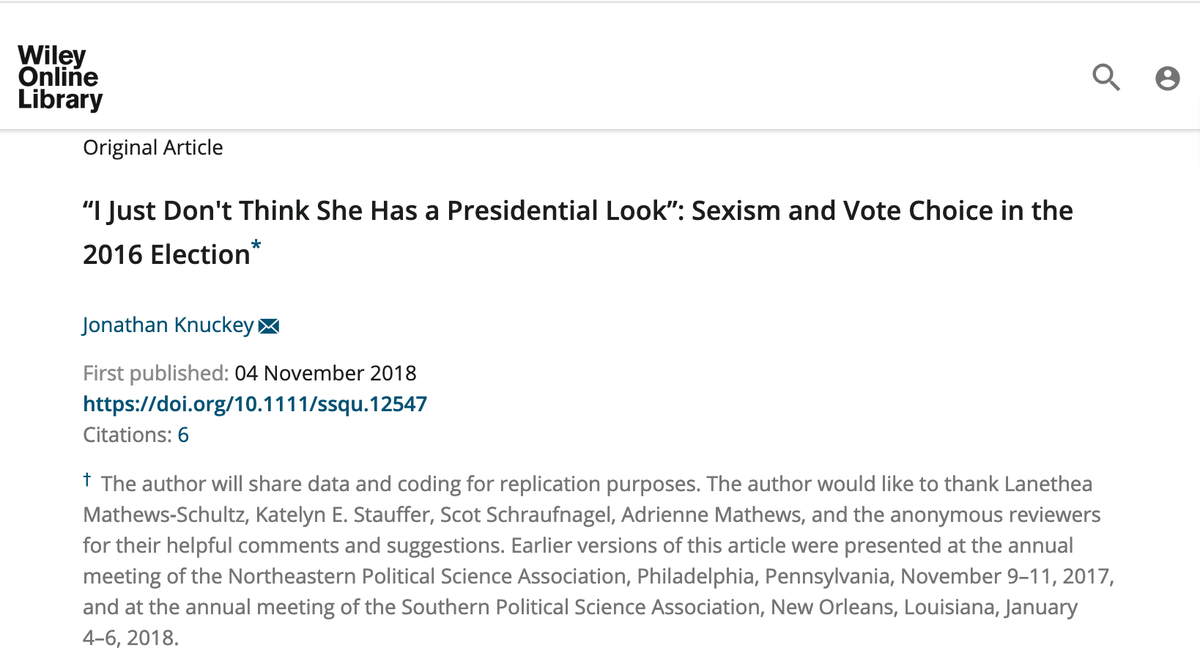 3/Trump, of course, will attempt to peel off Black voters like he did in 2016 (he can't win w/o us), but he was able to do that w/ the help of the media, Bernie Sanders, Russia coupled with a MASSIVE dose of misogyny. This is not that election. Why?