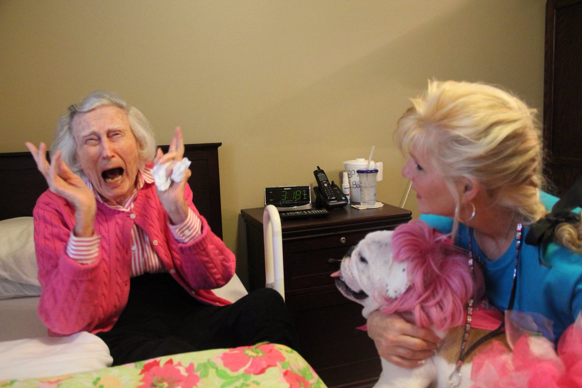 MavisPearl1's tweet photo. We miss our visits to see our senior heroes so much!  How can a day not be made when there is SO much JOY like this?!  We ADORE our senior heroes and can't wait for visits to start up again! https://t.co/Nj7WIgidpg