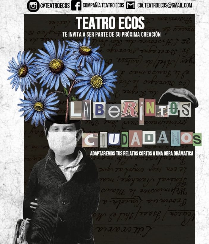 teatroecos's tweet photo. Gracias a todos los que respondieron a nuestra Convocatoria Laberintos Ciudadanos 2020🔥🔥🔥Recibimos pensamientos, sueños, poemas y escenas que serán parte de nuestro nuevo proyecto!!! Pronto anunciaremos los relatos destacados✏📜🏆 @teatroecos @NonaFernandez #cuarentena😷 https://t.co/vYdUrZ4Gcc