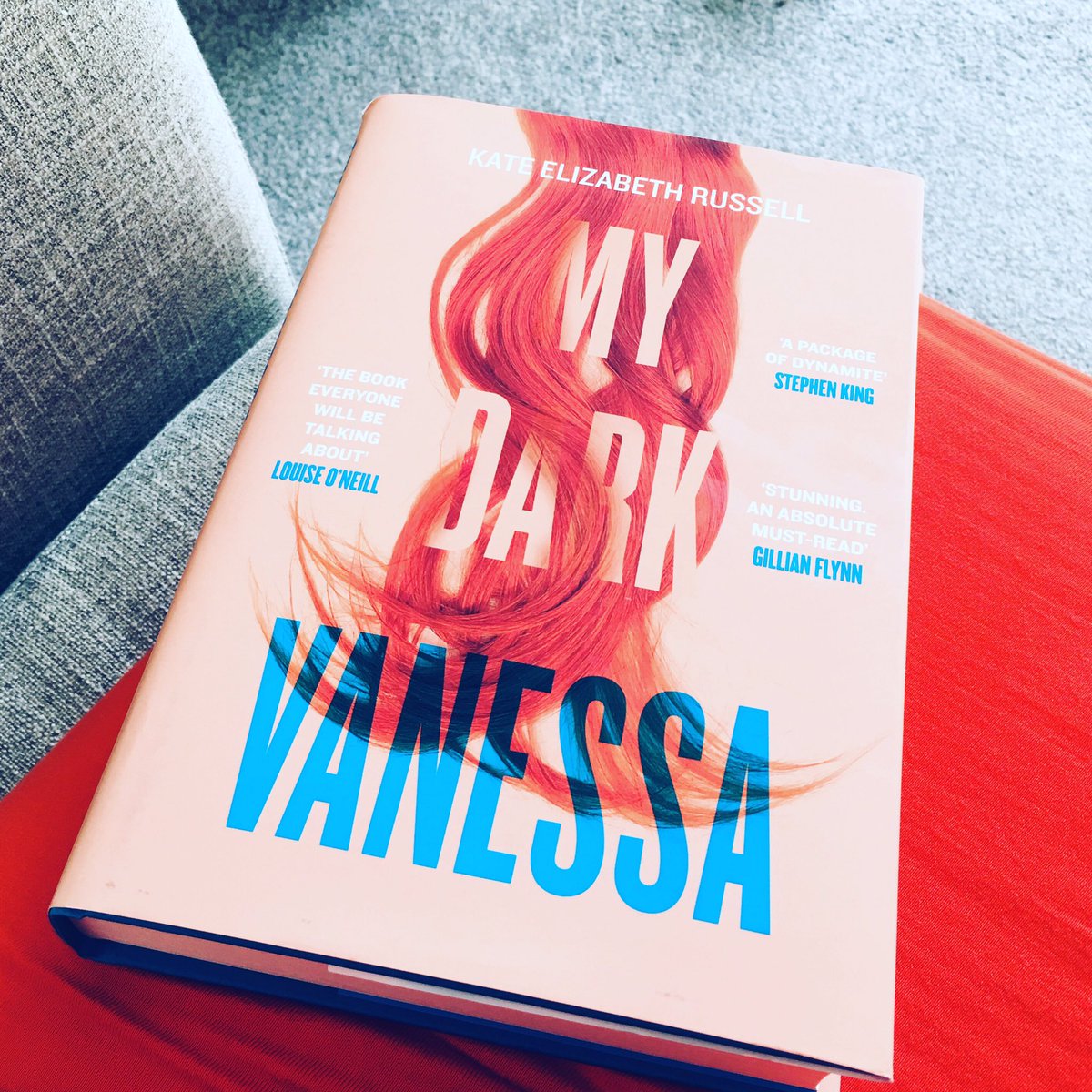 IT’S THE WEEKEND! The sun is shining ☀️ and it’s the kind of Saturday where we colour-coordinate our clothes and our books. 📚

CURRENT READ: My Dark Vanessa. 
So, #writingcommunity, two questions:
1) Have you read it &amp; what did you think?
2) What are you reading this weekend?