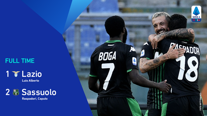 Hasil laga Lazio vs Sassuolo di pekan ke-32, Sabtu (11/7/2020).