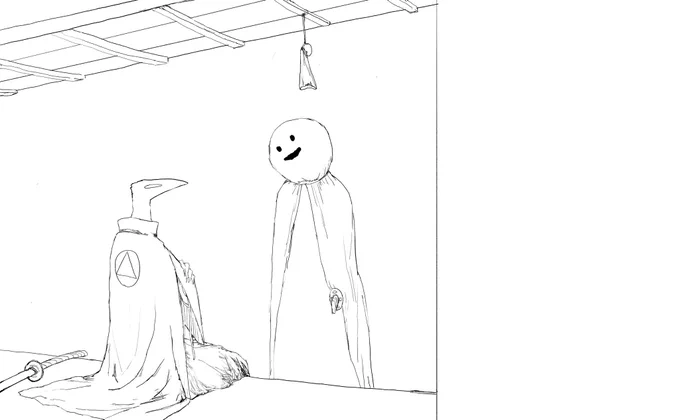 進捗。線画 