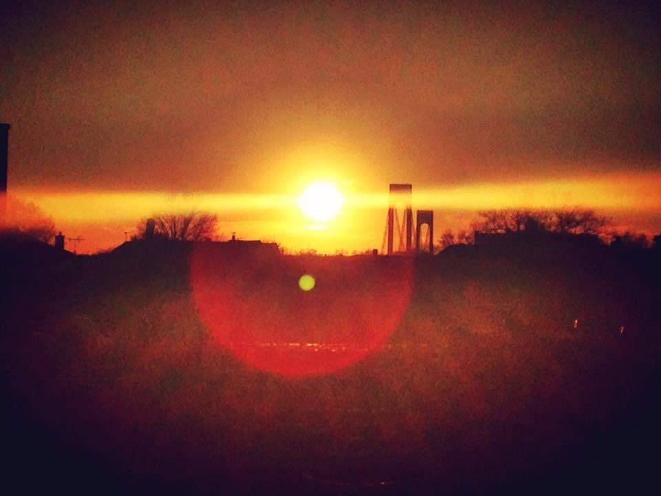 Photo by yours truly.. The bridge between Brooklyn and Staten Island. #verrazanobridge #killakandykryptonite #thesun #sun #beautiful #Scenery The combo is one of my favs.. #Beautifullyblended cause we all are really shades of orange. We all reflect differently. #gleam