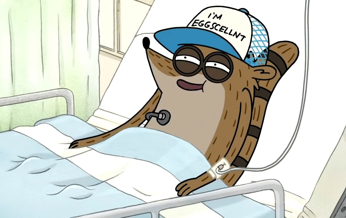 Regular show in Close enough on Twitter: "I'm Eggscellent hat  (Ad link removed)" / Twitter